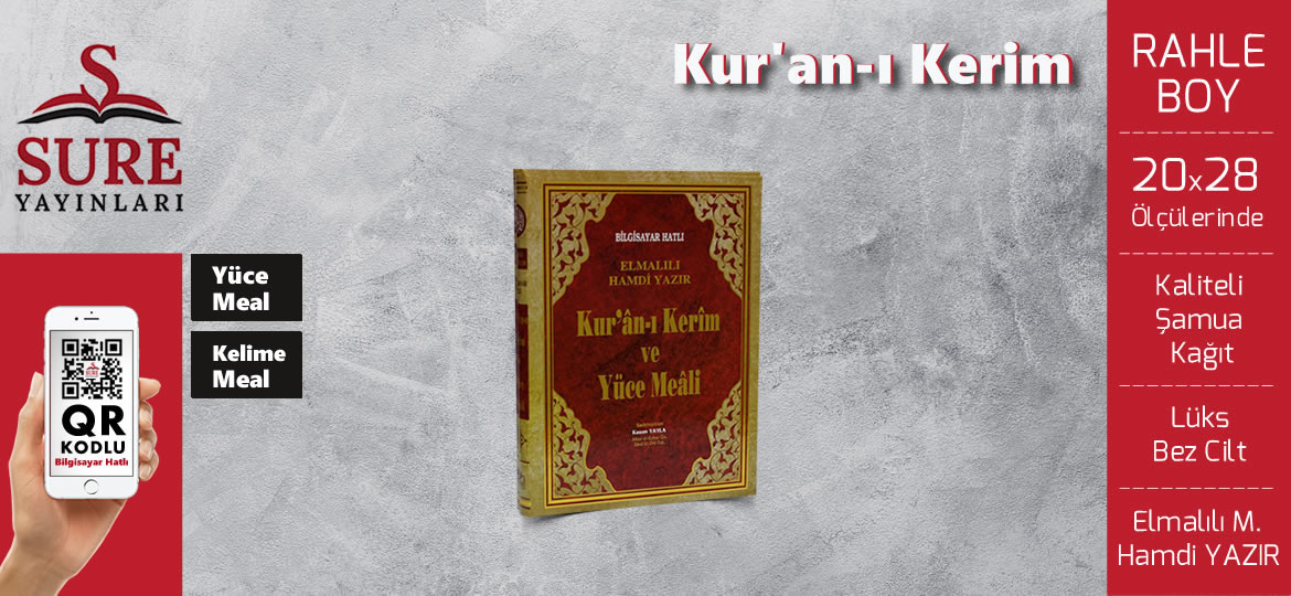 Sure Yayınları - Rahle Boy Kuran, Kur'an-ı Kerim boyları, yüce, türkçe kelime meal Çeşitleri, Modelleri, toptan ve perakende satış, fiyat